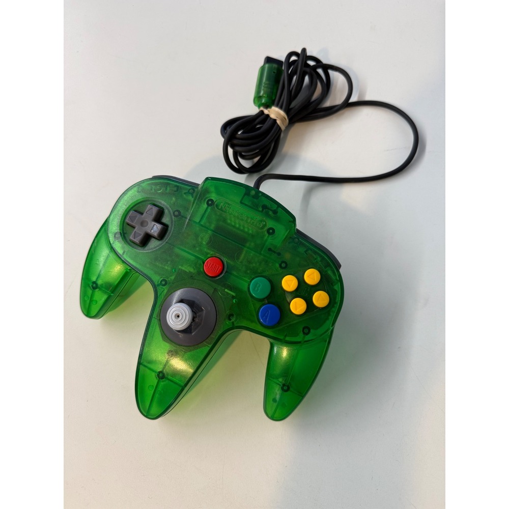 Nintendo N64 Controller Unisex OS Jungle Green Good Clear Funtastic OEM NUS-005